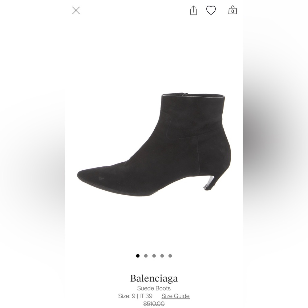 Authentic Balenciaga Suede Booties